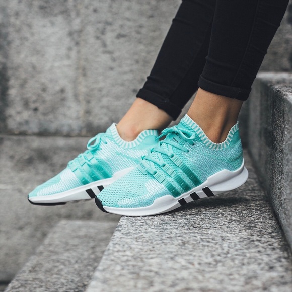 ADIDAS PRIMEKNIT EQT SUPPORT ADV AQUA SNEAKERS - Picture 5 of 14